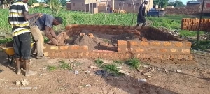 Travaux de construction de la boutique dédiée au stockage et à la vente des innovations paysannes